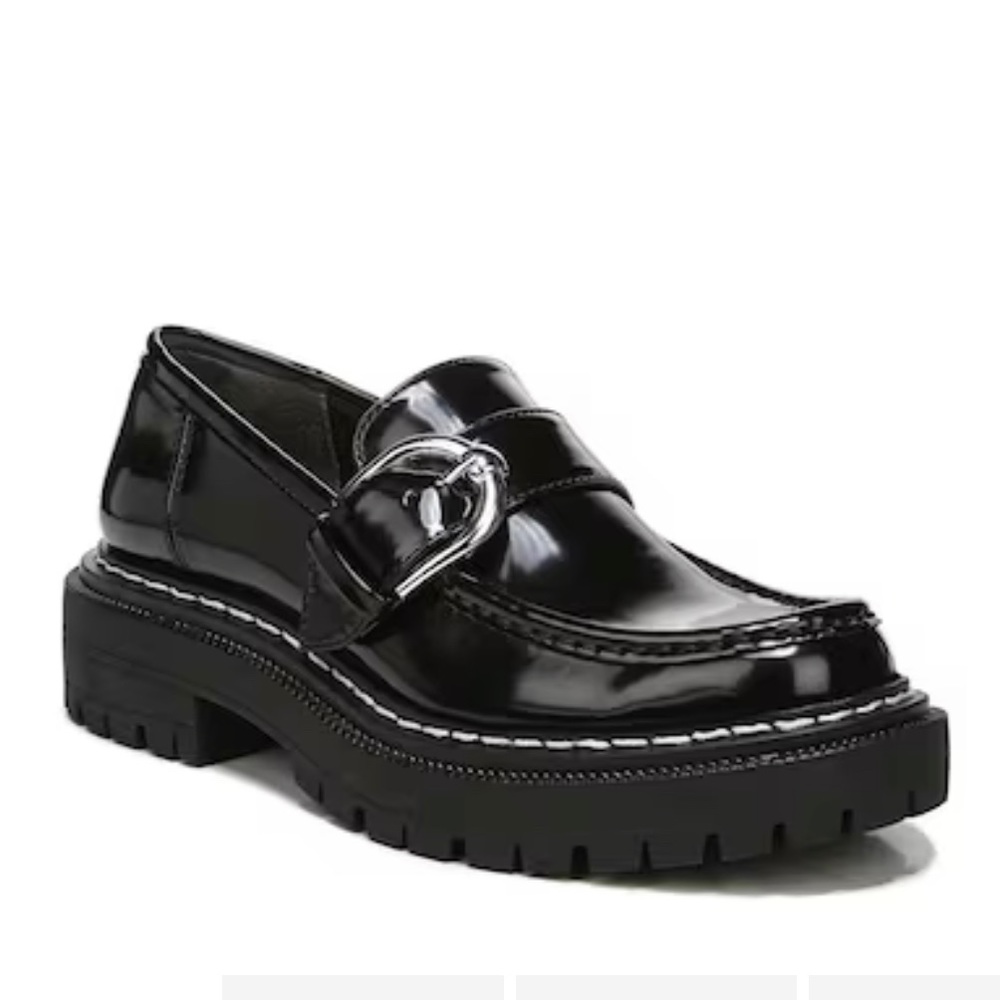 Circus by Sam Edelman Black Everly Lug Buckle Loafer
